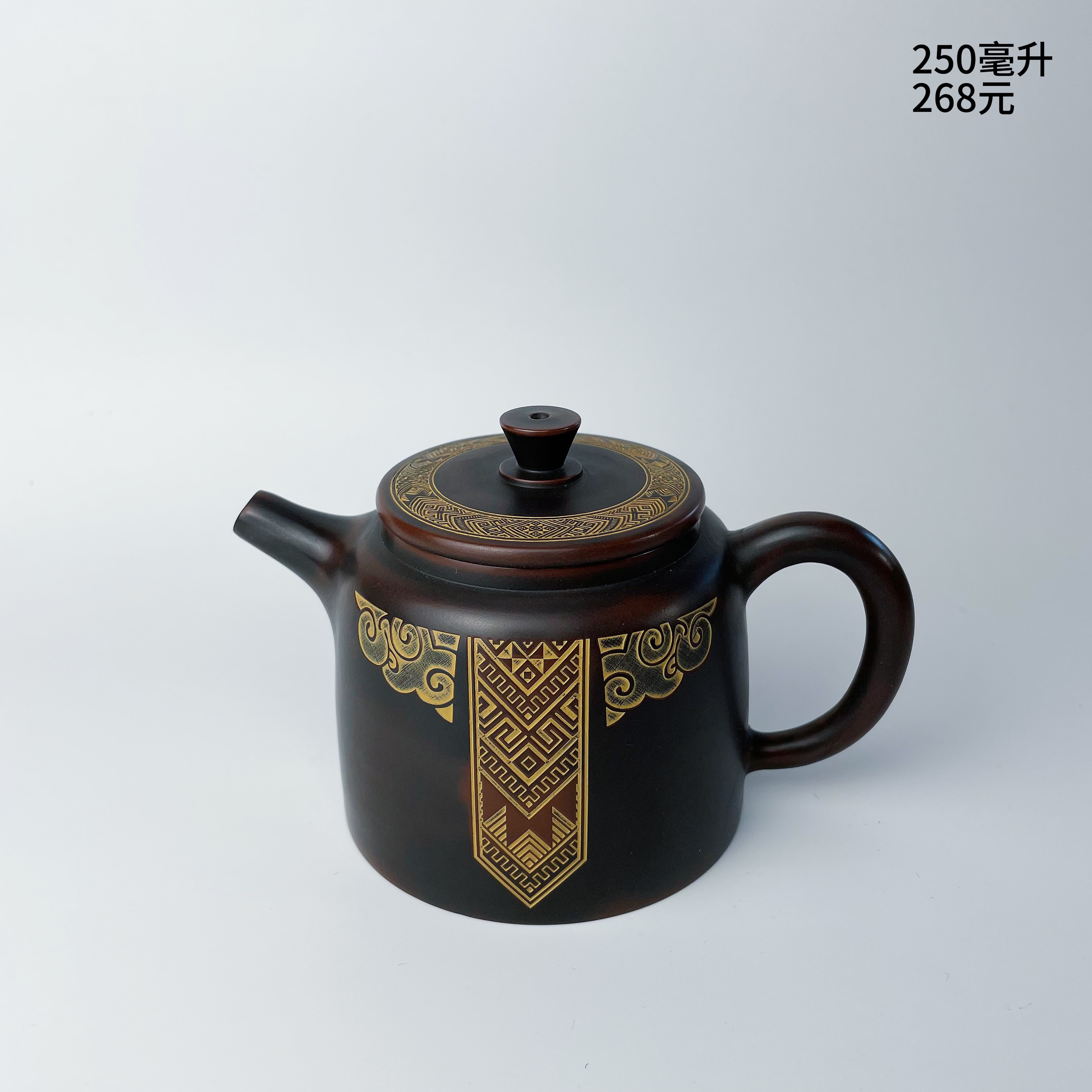 广西壮锦大壶口大容量四大名陶坭兴陶高端茶壶送礼佳品纯手工制作