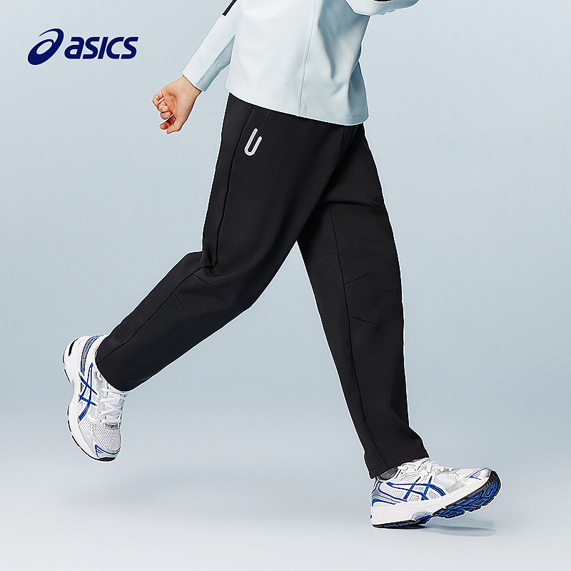 ASICS/亚瑟士儿童25年新款梭织长裤抗静电百搭防泼水334251082043