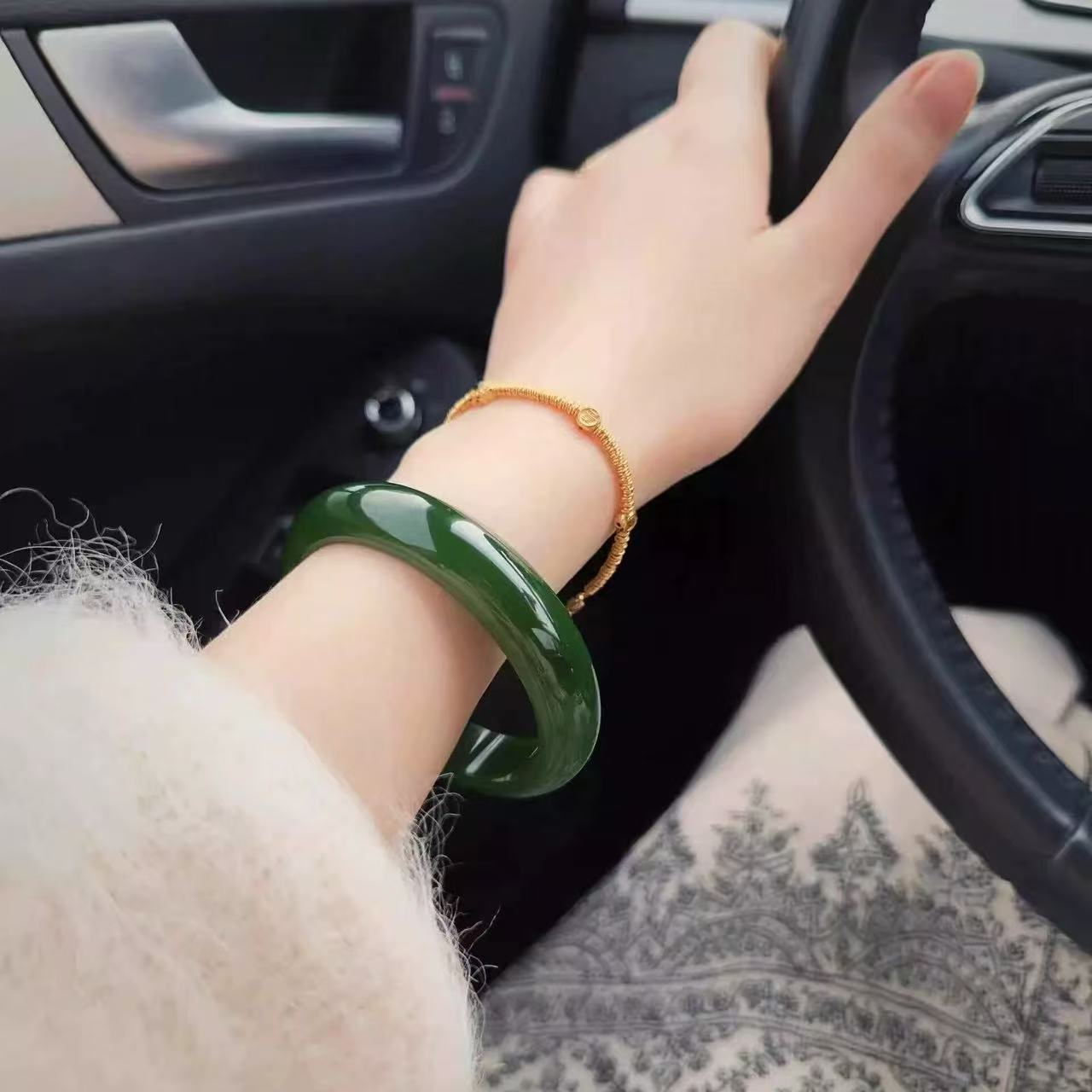 天然辰砂【念曦】精品文玩手镯H-0082