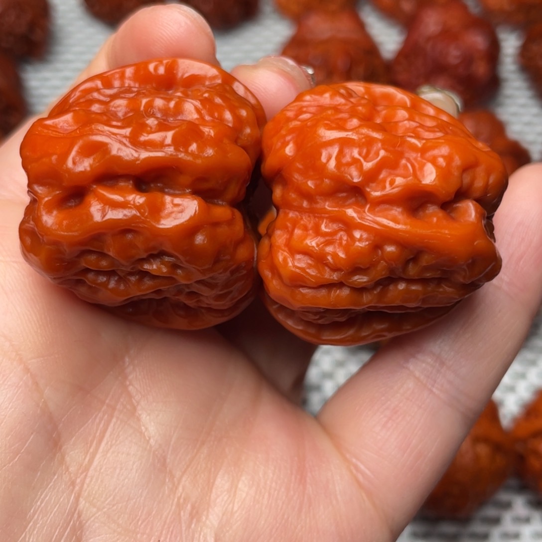 桃核吊坠文玩核桃 手把件 蛤蟆头 37