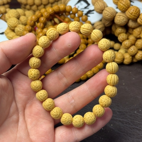 手串桃核10尺寸金豆手串