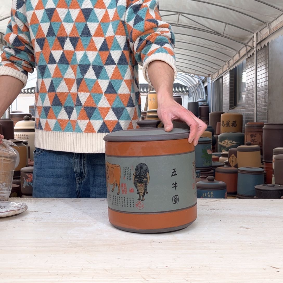 紫砂茶叶罐8 饼茶叶罐