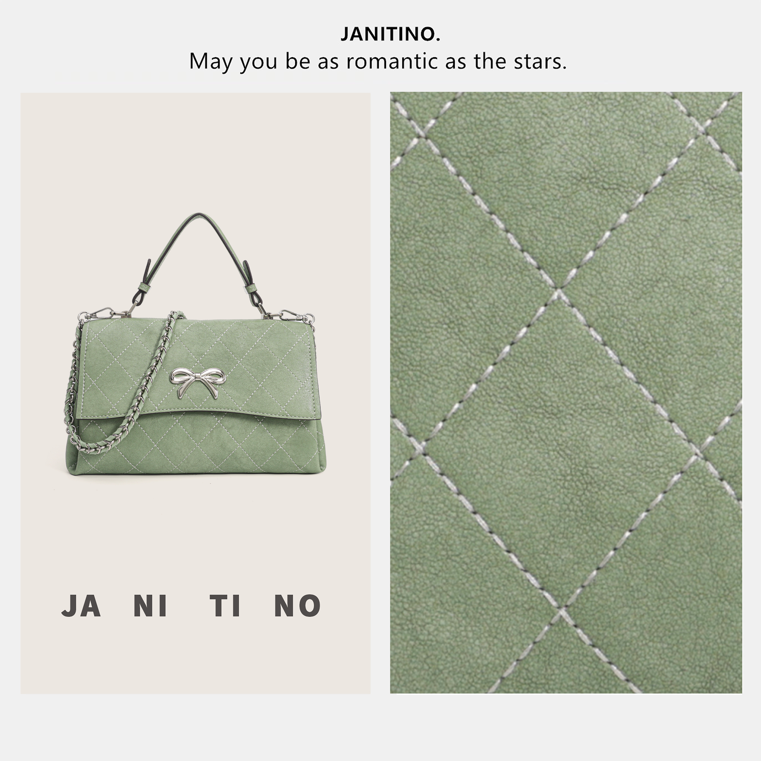 JANITINO/佳妮蒂诺当季新款时尚百搭单肩斜挎包6243-1