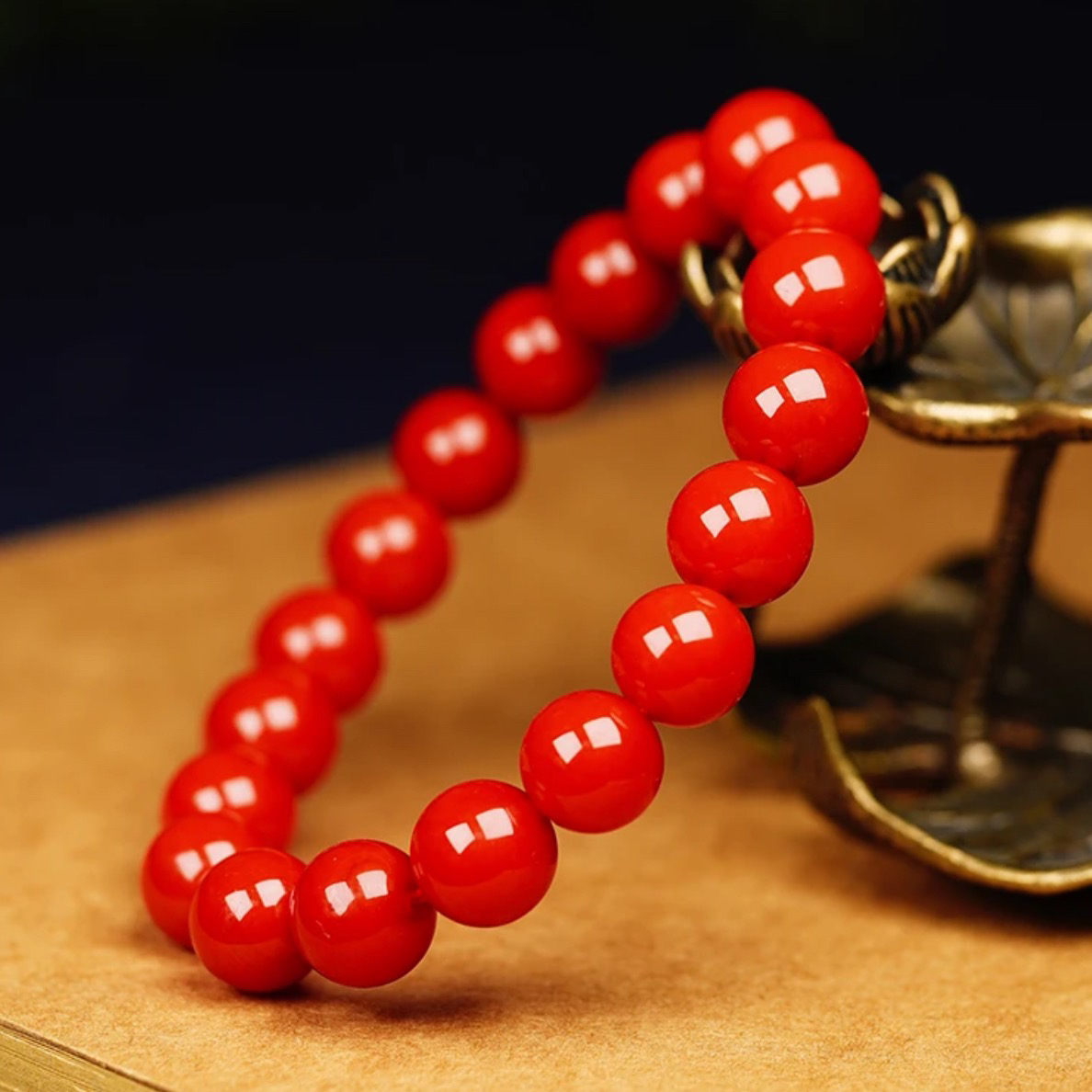 珠宝玉石-藏收级老料卡10mm单圈手串