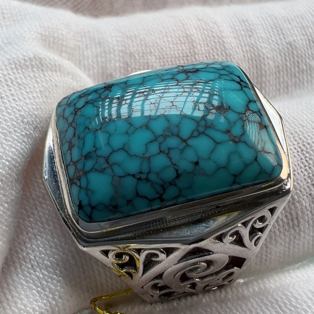 绿松石银S925镶嵌配饰