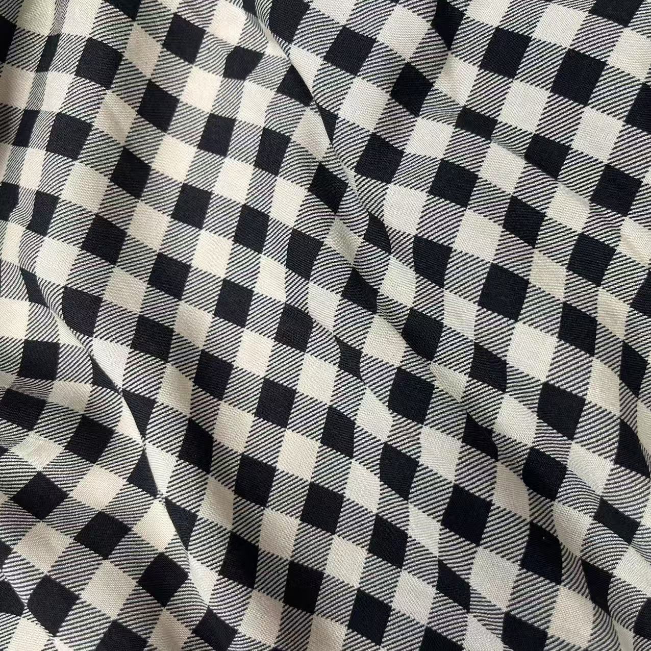 【绒兰】袋鼠国订单! 棉绸布料莱赛尔升级款 18号  卡其中格子