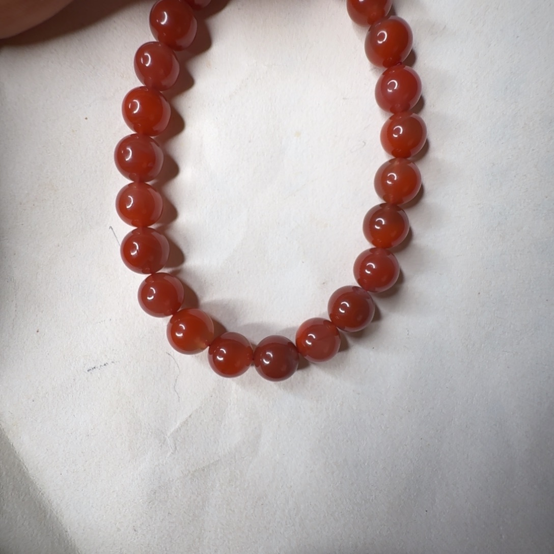 南红玛瑙未镶嵌手链