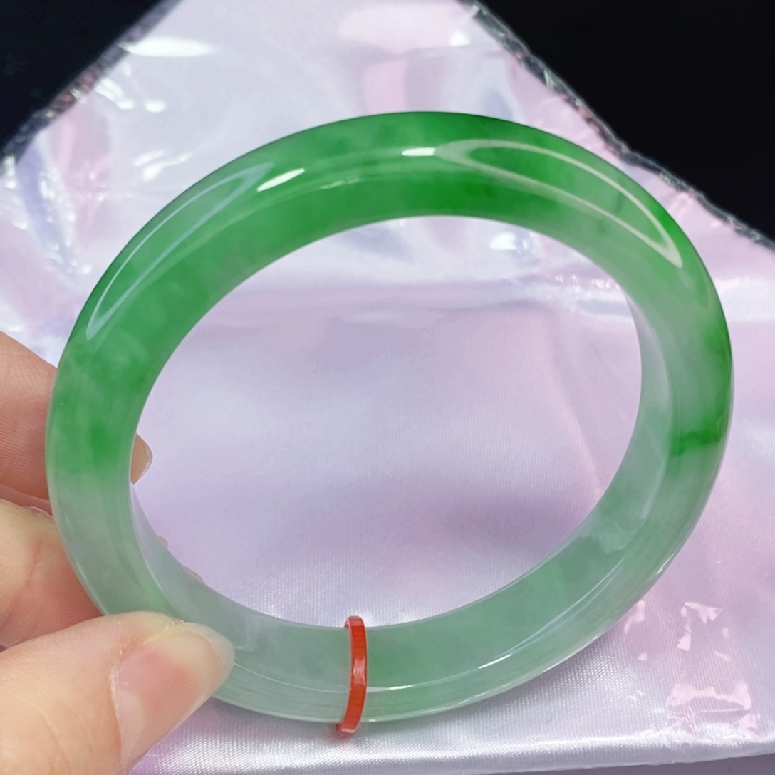 未镶嵌手镯翡翠56.8正圈