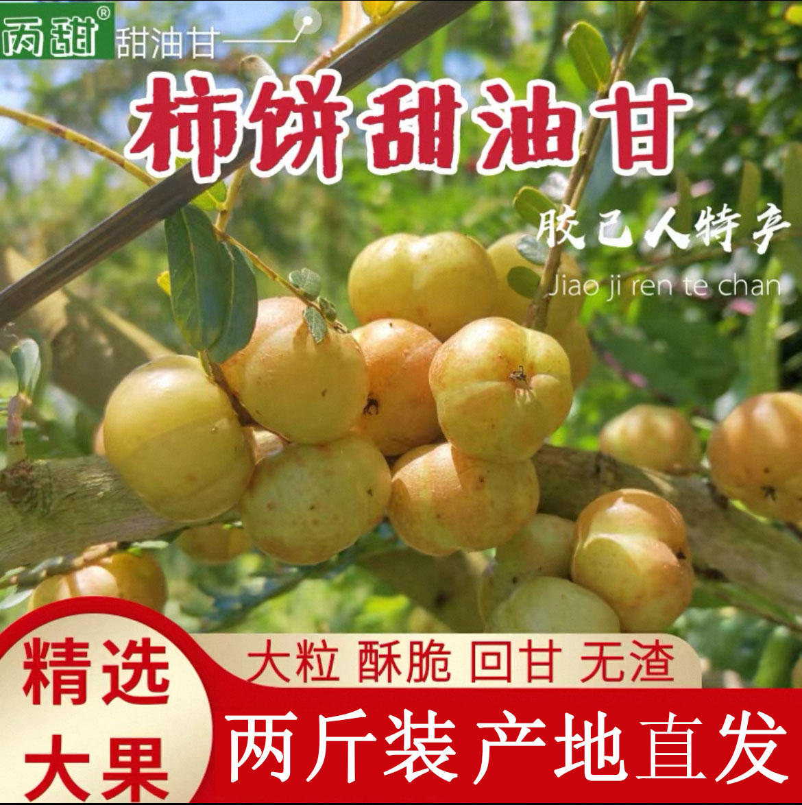 潮汕饼甜油甘果崩坎油甘新鲜生吃煲汤水果  2斤