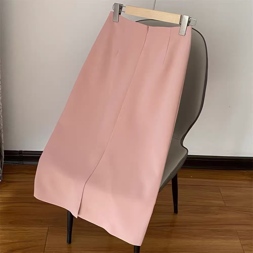 【小野人专属】OL通勤包臀裙西装半身裙微胖A字直筒中长裙155Y