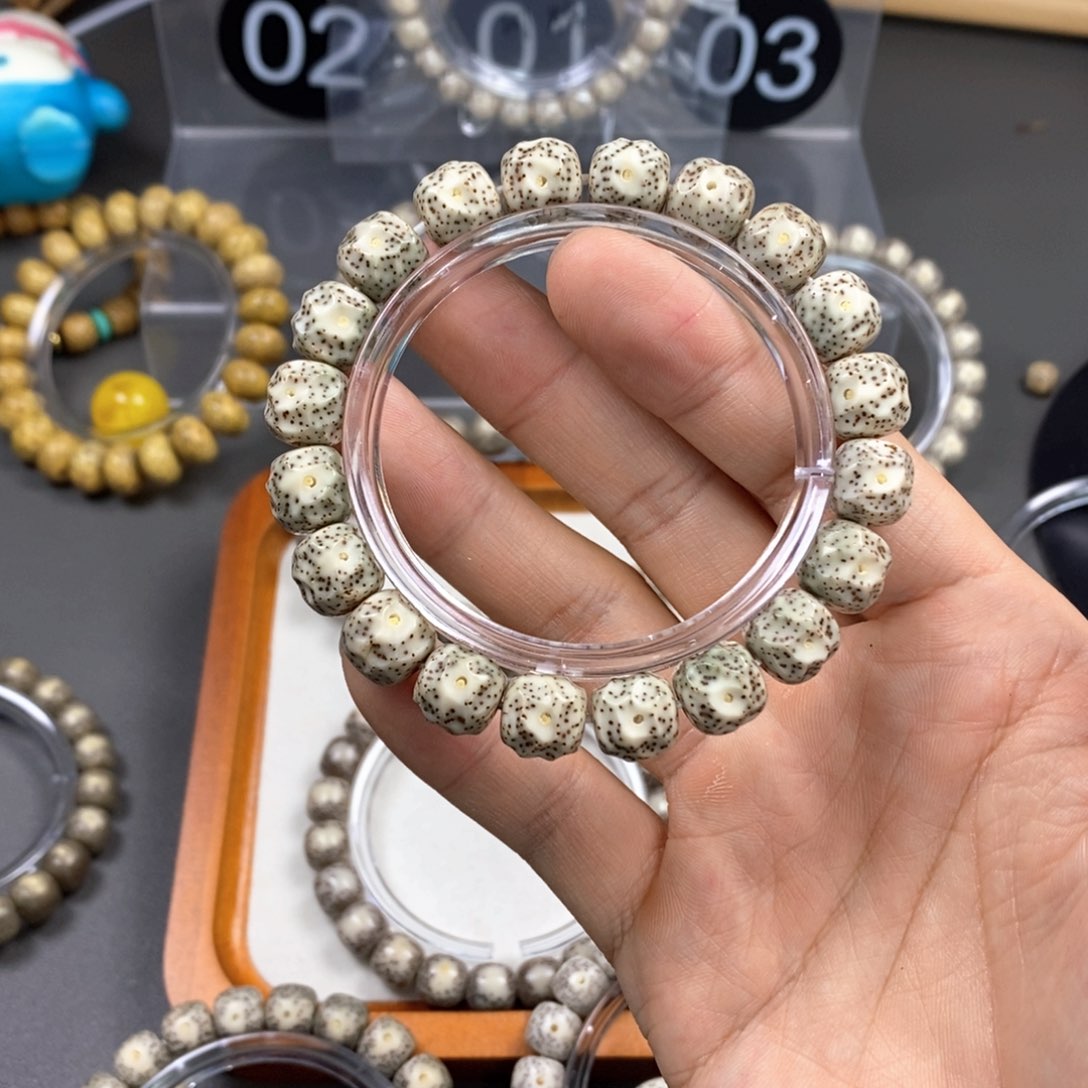 星月菩提手串11尺青花无相