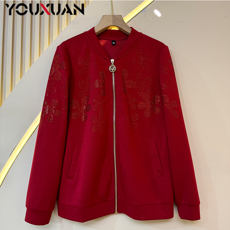 2024新款女士秋冬时尚宽松休闲短袖气质百搭女装夹克外套6002