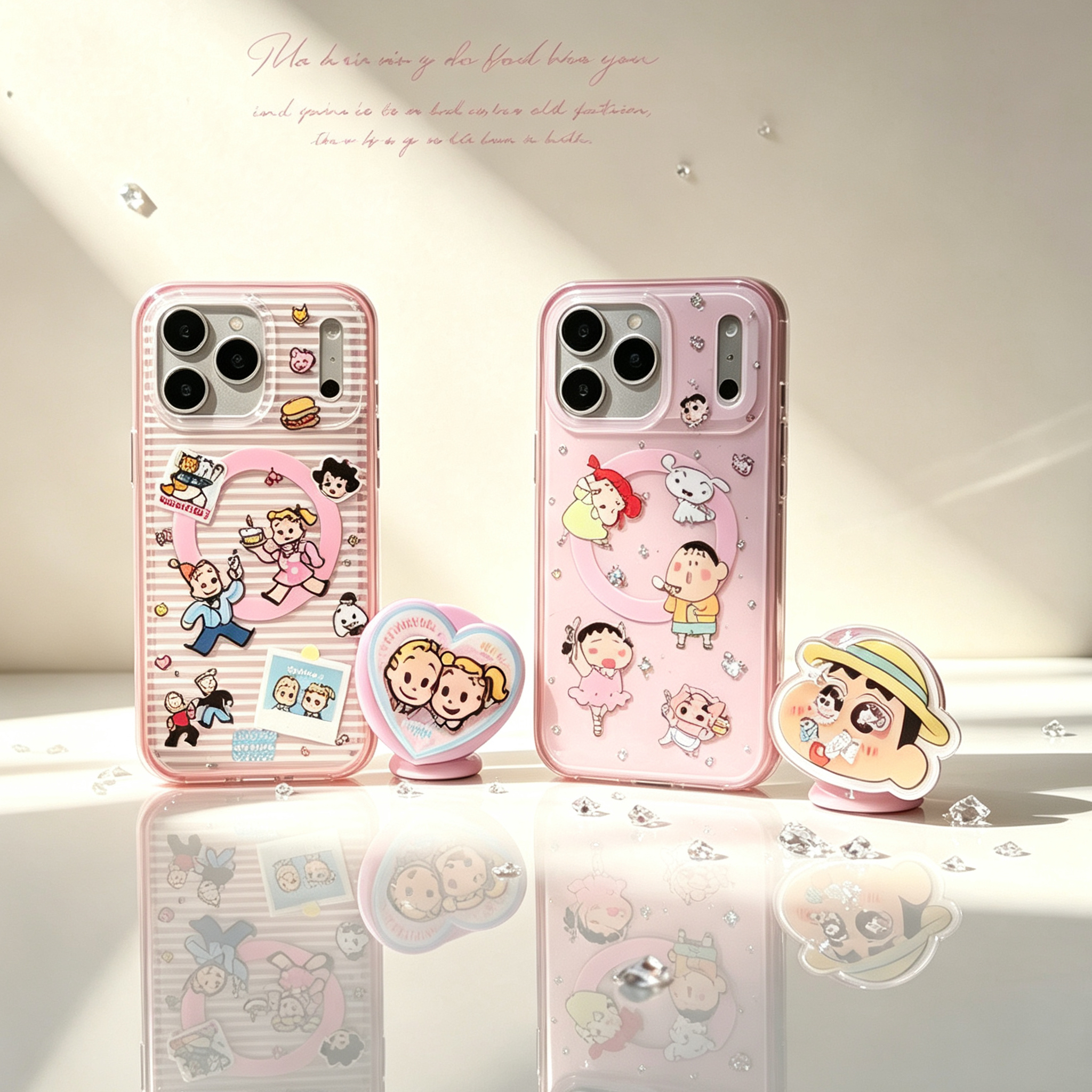 创意可爱原田治风格磁吸支架适用新款iPhone17ProMax系列手机壳