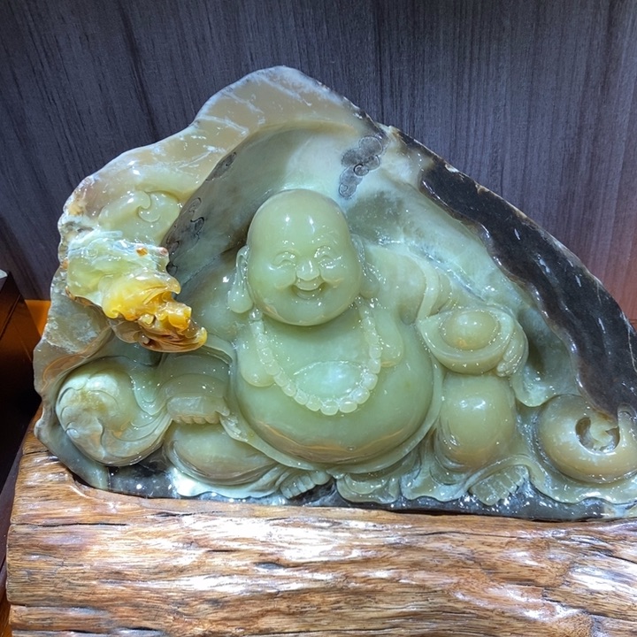 蛇纹石玉（覆膜）珠宝奇石合金
