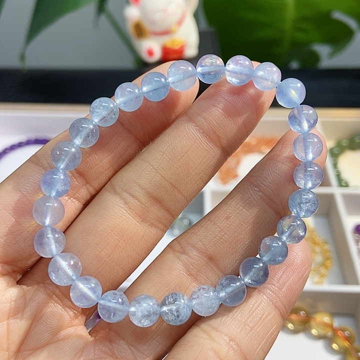水晶手链未镶嵌海蓝宝
