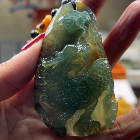 岫玉挂件未镶嵌挂件