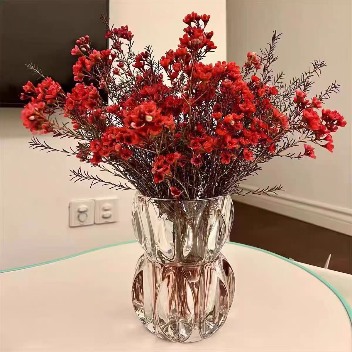透明福禄花瓶玻璃摆件鲜花绿植水养花家居客厅餐桌摆件