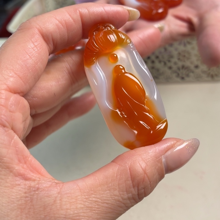 玛瑙/玉髓未镶嵌吊坠(不含链)