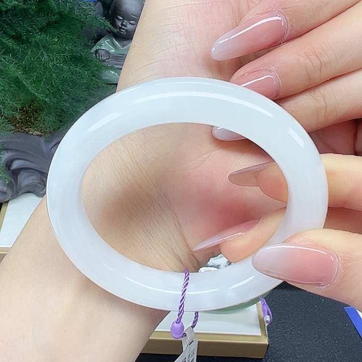 和田玉手镯5354未镶嵌