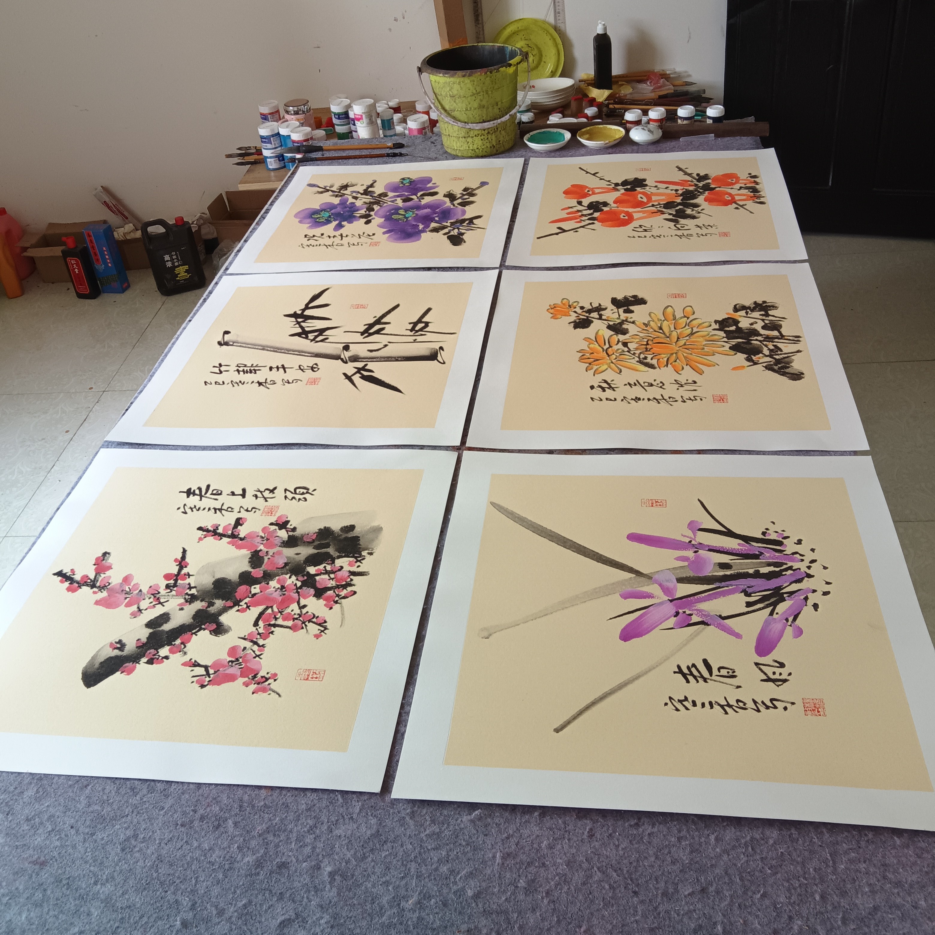 一套（6张）50cm×50cm