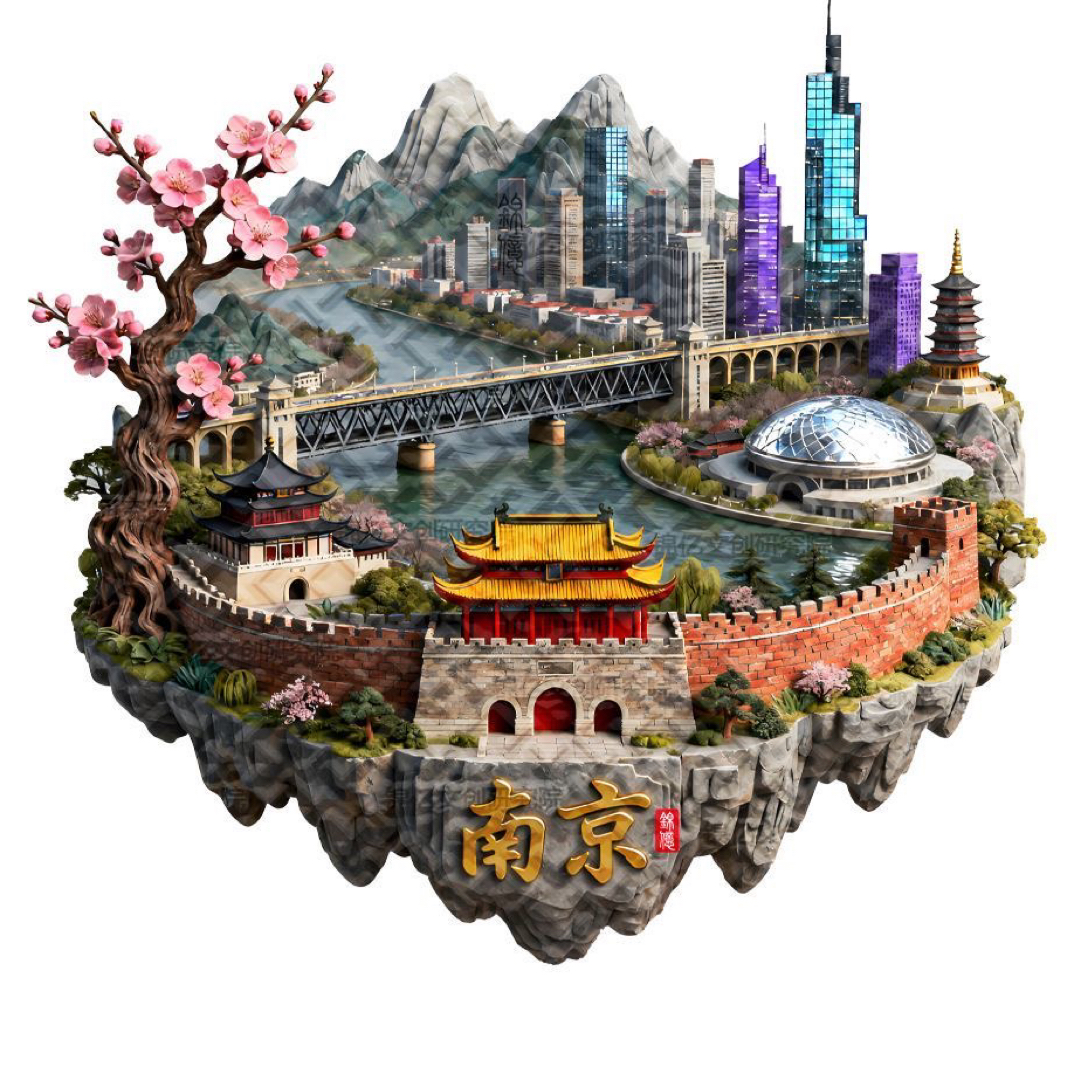 特价款南京金属冰箱贴立体磁吸景点纪念品秦淮河伴手礼品