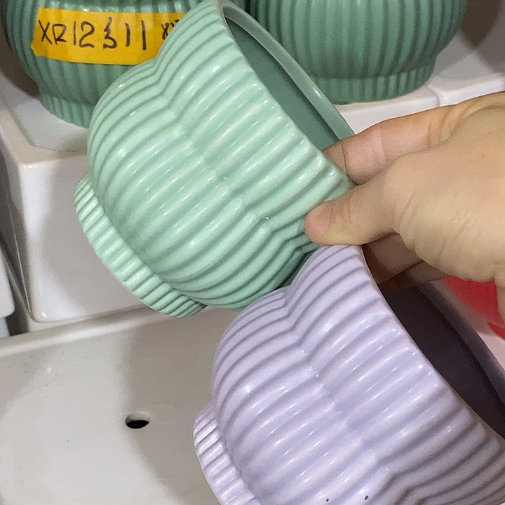 陶盆有孔 瑕疵针孔漏釉介意勿拍外口 10外高9