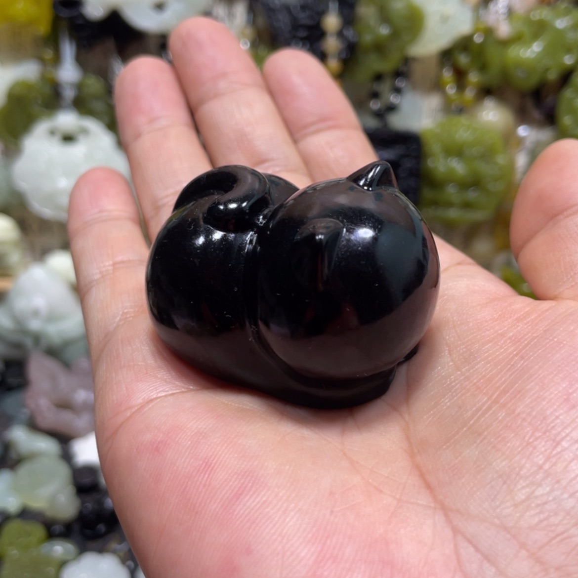 【闪购商品】岫玉颈饰未镶嵌66手把