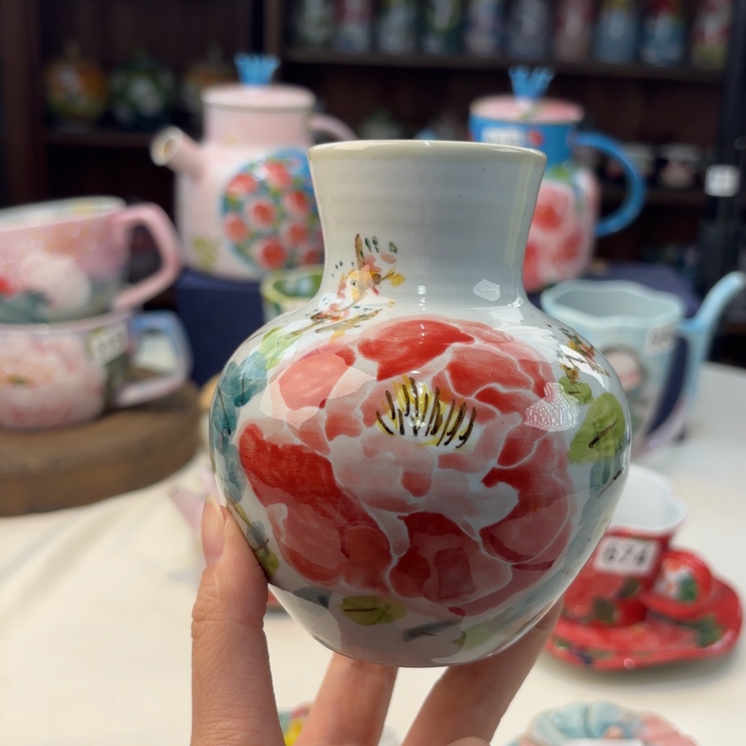 瓷片景德镇手绘高温釉下彩陶瓷茶具