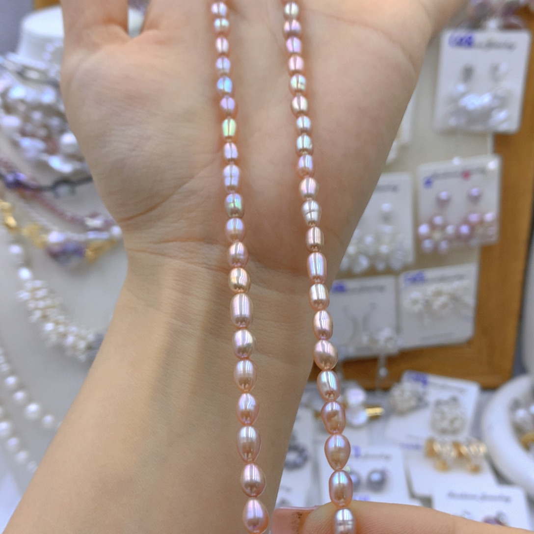 淡水珍珠耳饰银S925镶嵌