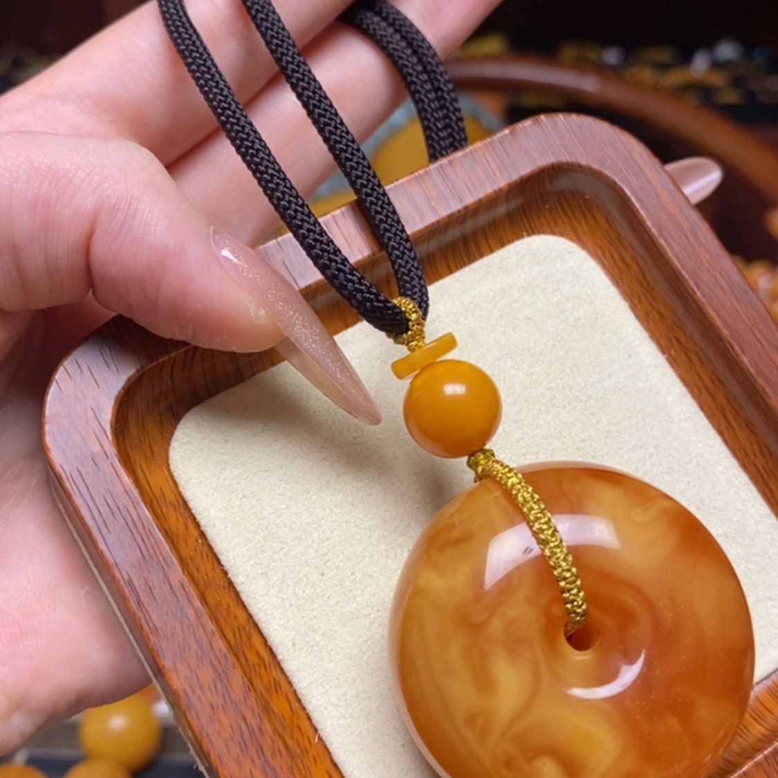 【闪购商品】蜜蜡颈饰未镶嵌项链