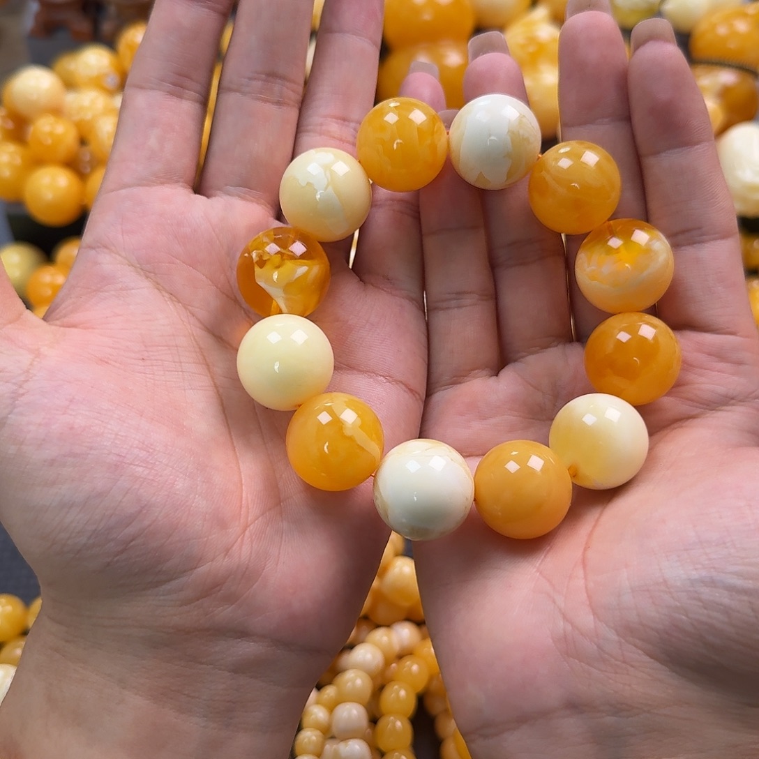 蜜蜡未镶嵌珠宝奇石21mm