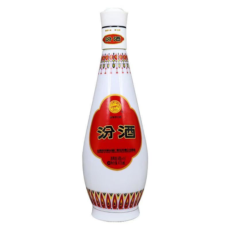 汾酒乳玻琵琶汾裸瓶聚会粮食酒 清香型白酒 TC  48度475ml