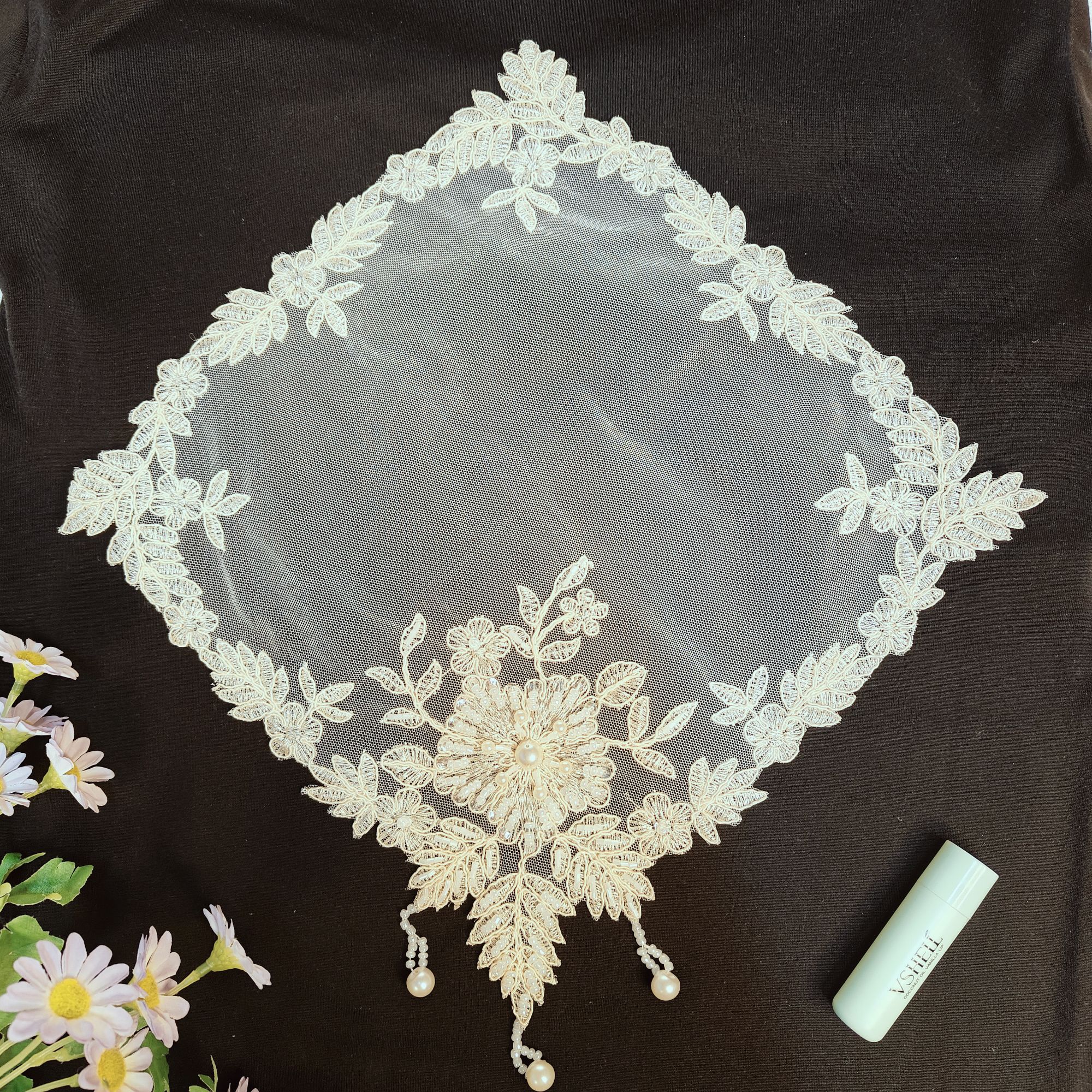 钩针布手工编织镂空家用防烫钩花圆形碗垫蕾丝茶杯装饰垫棉线简约