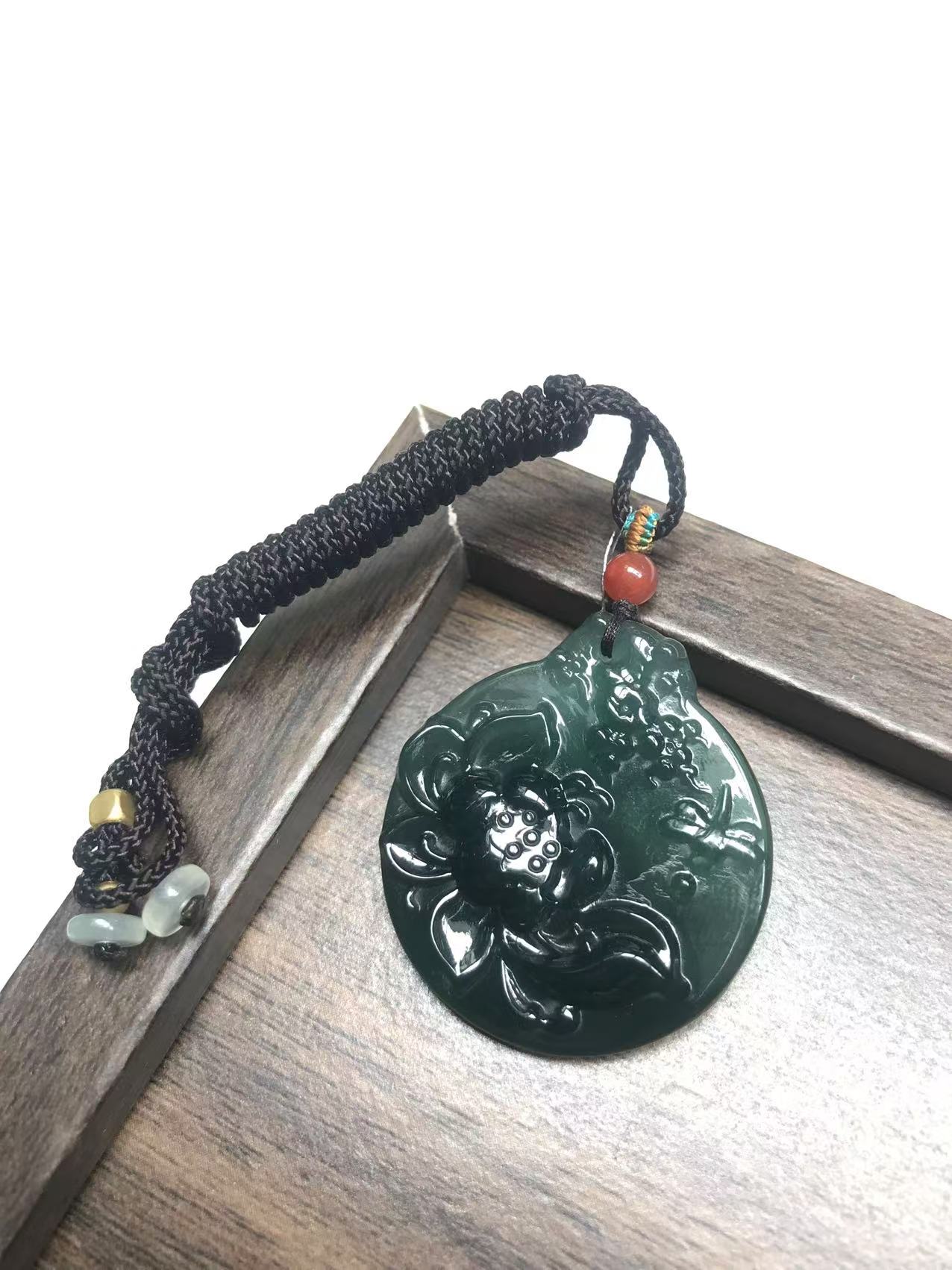 天然A货翡翠荷花-17-多样性发货