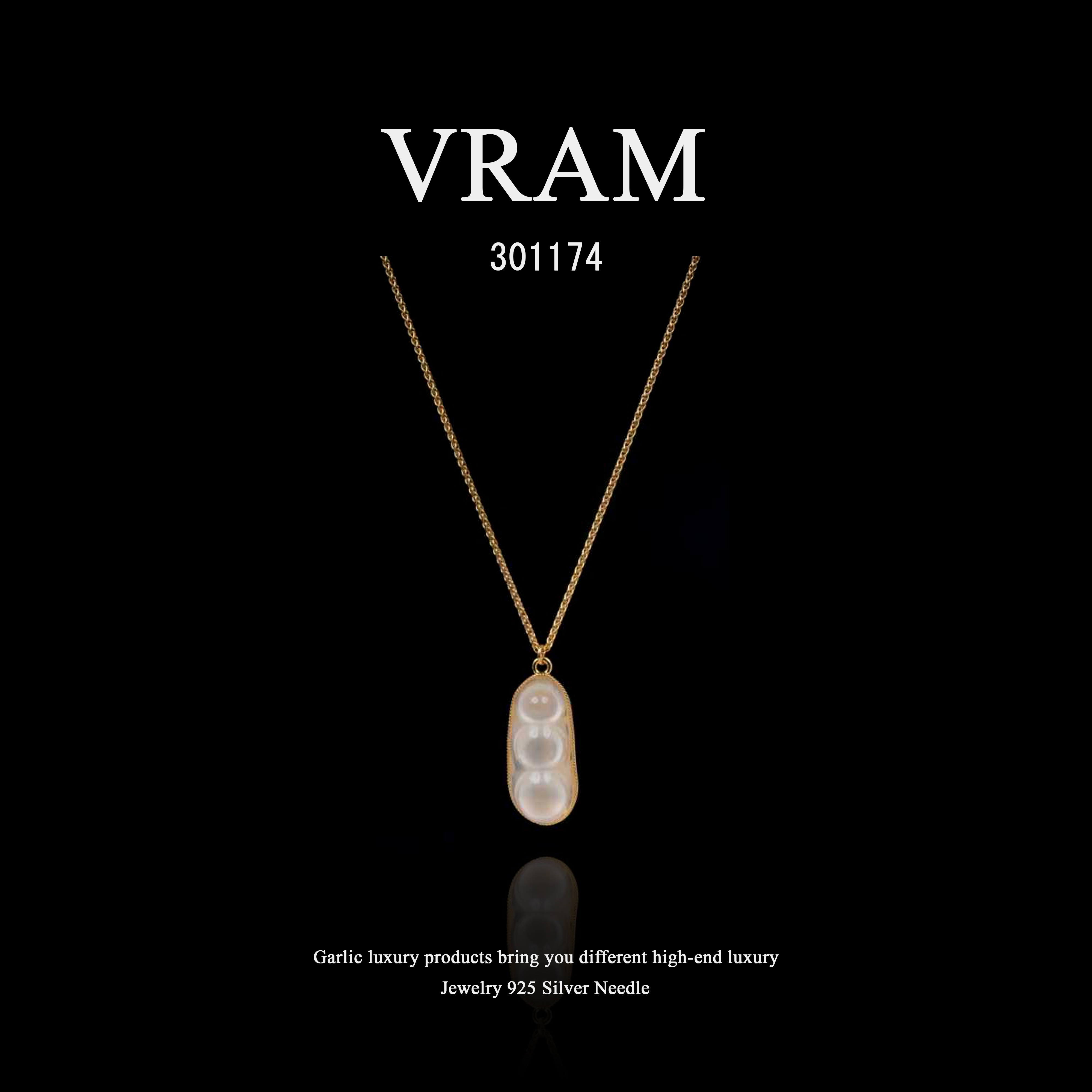 镀K金 VRAM【金枝玉叶】项链~301174（46+5cm）