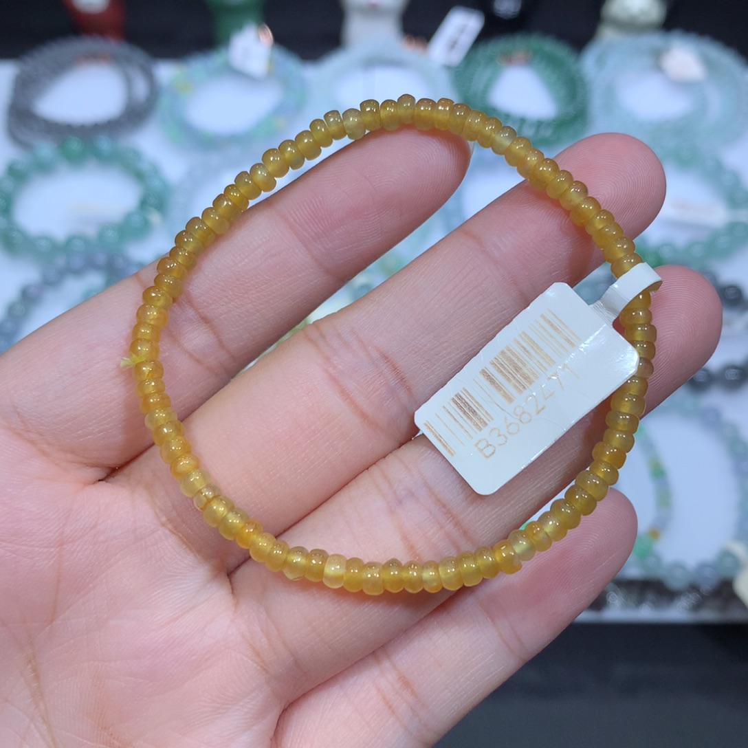 未镶嵌手串翡翠天然