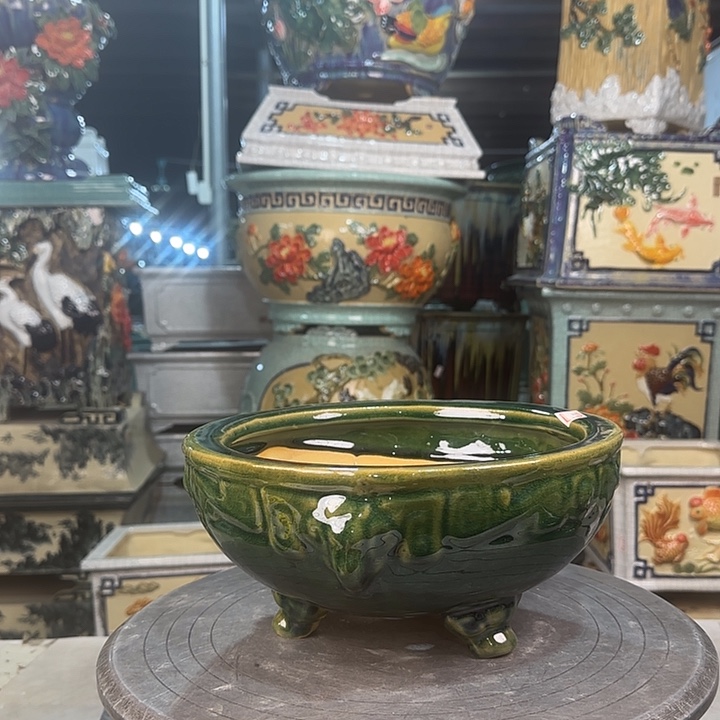 红陶＠**門岭南石湾花盆