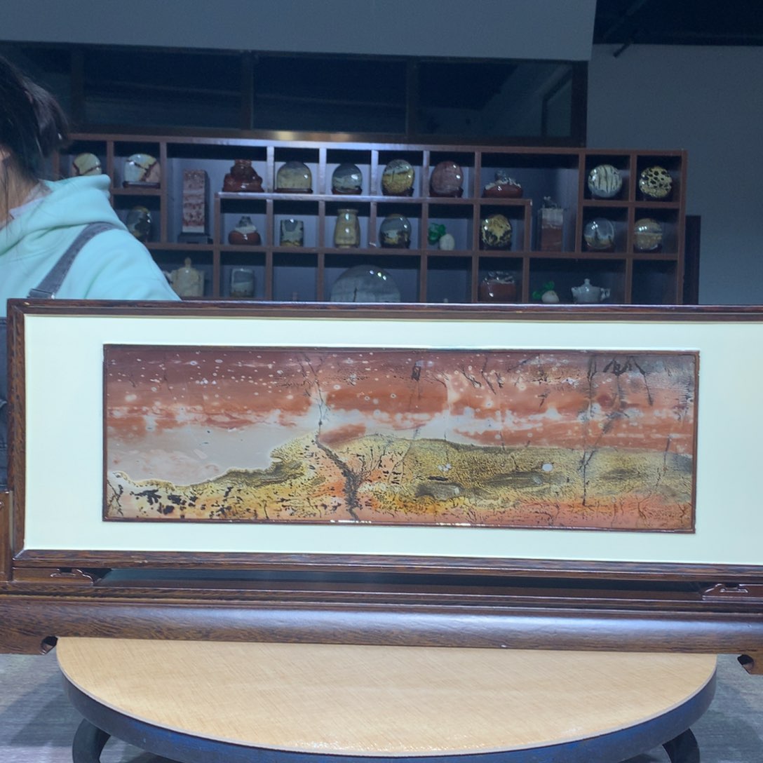 紫砂，广西国画石摆件，收藏观赏