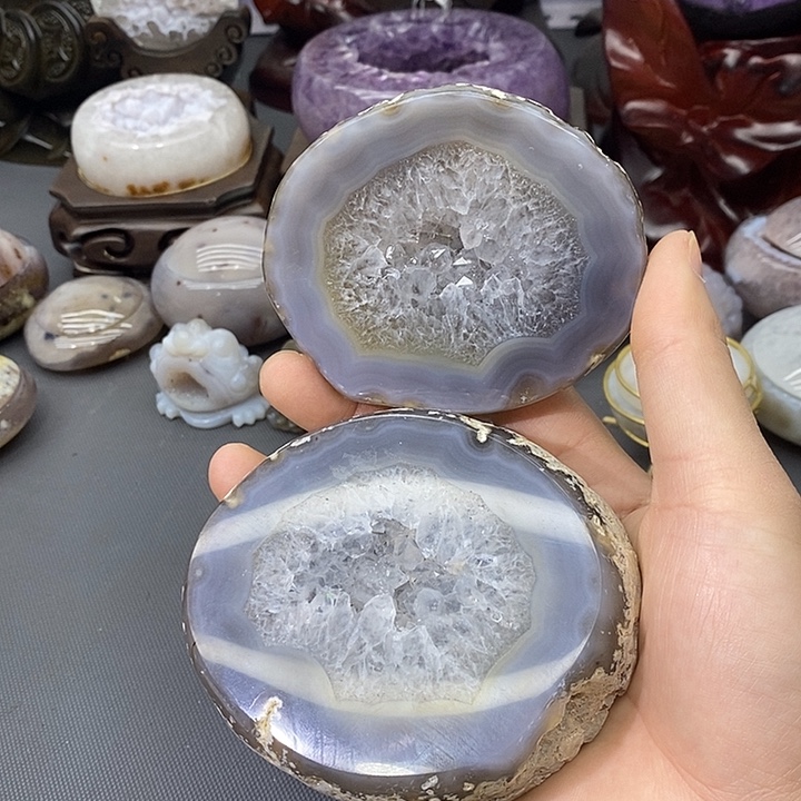 摆件紫晶未镶嵌聚宝盆