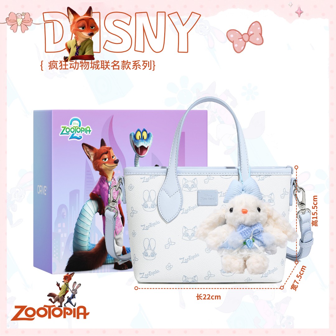 Disney/迪士尼联名单肩斜挎包包通勤菜篮子托特包生日礼物送女生