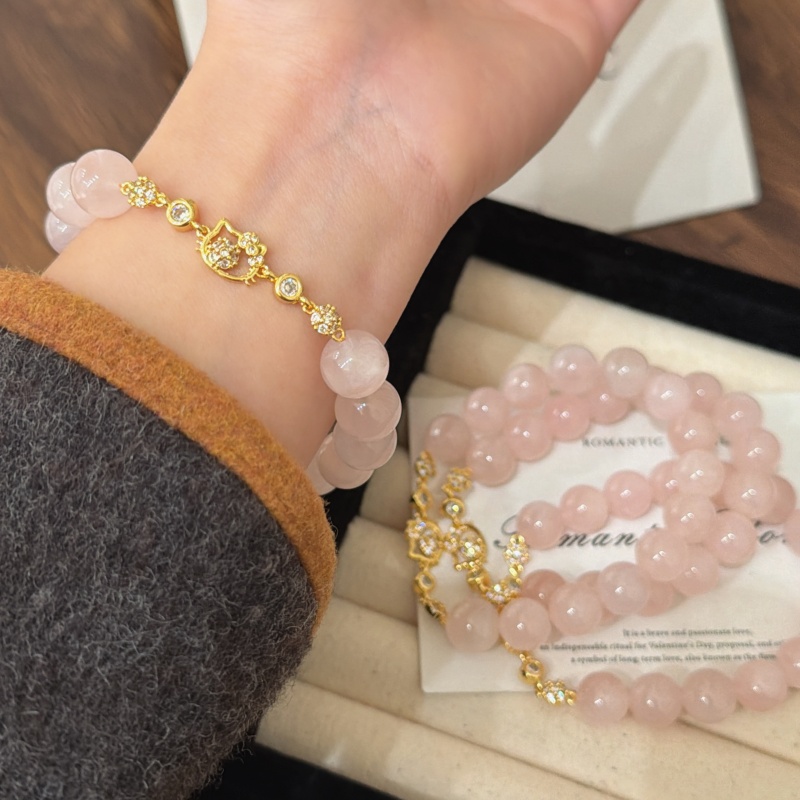 X2818西柚粉手链高端轻奢手串多样性发一