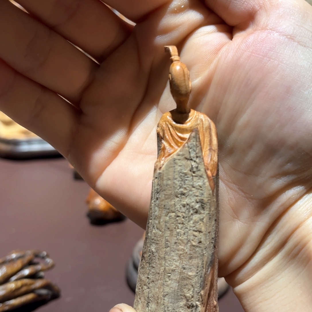 柏木（崖柏）木雕工艺无相摆件