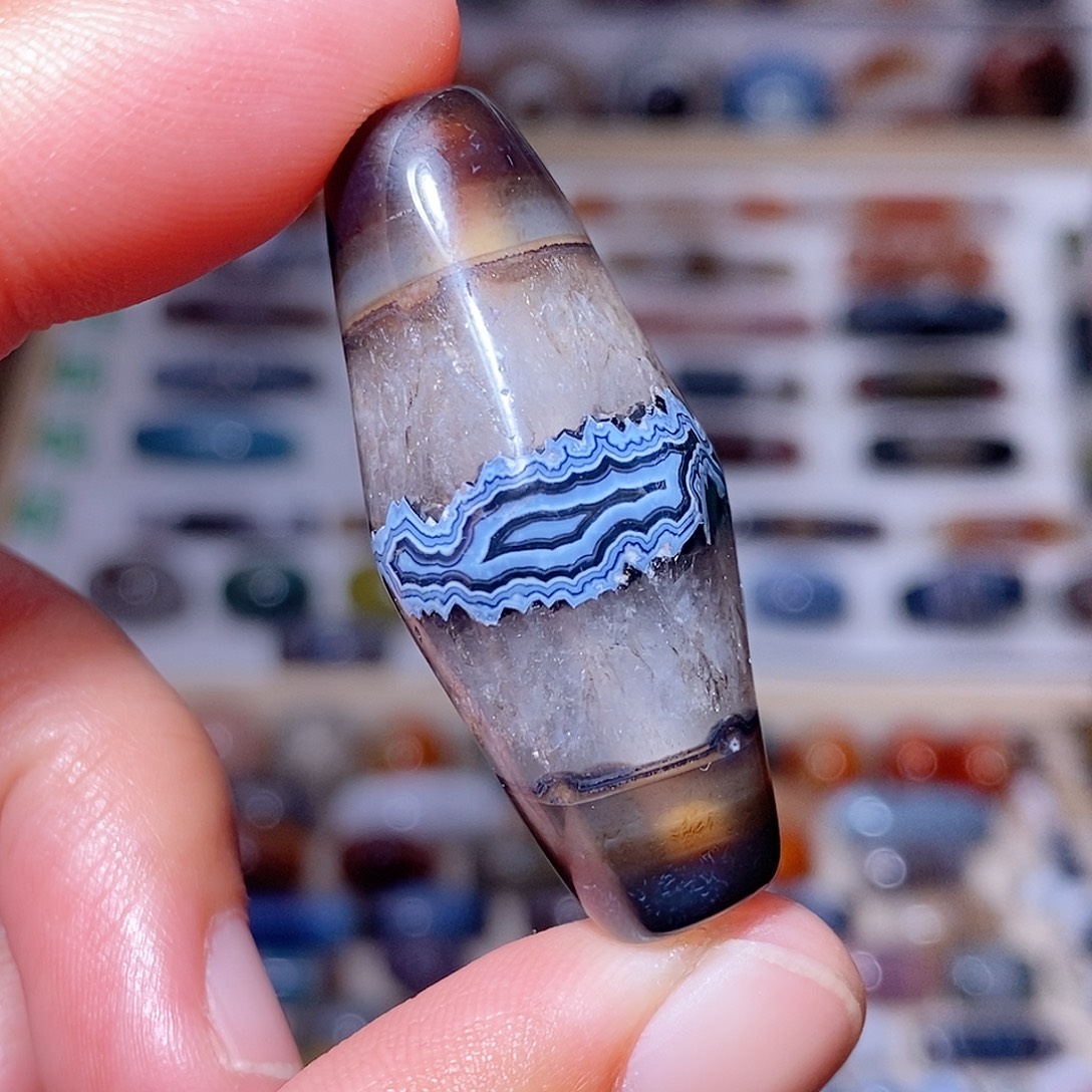 色***)玛瑙未镶嵌吊坠…..