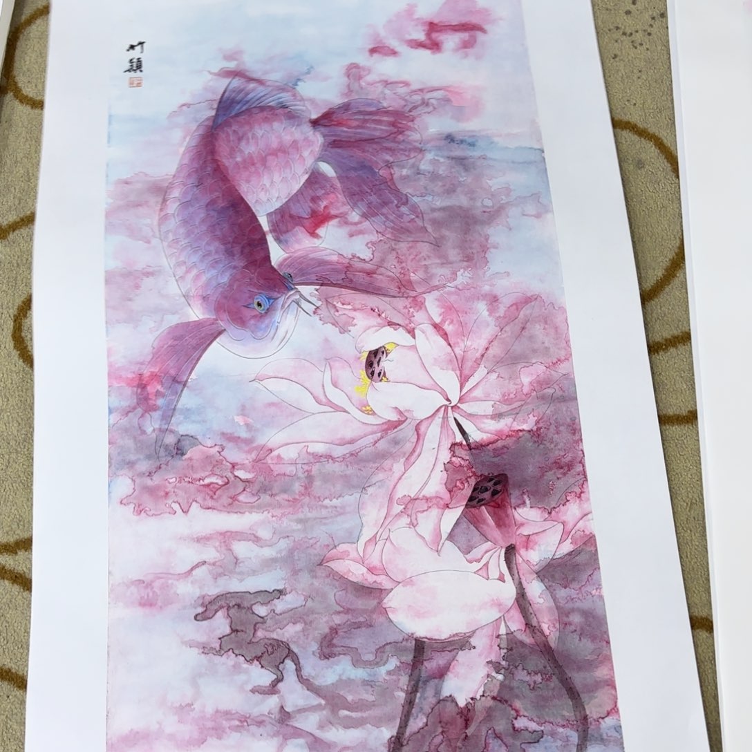 国画詹***画张竹颖三尺李欣主播
