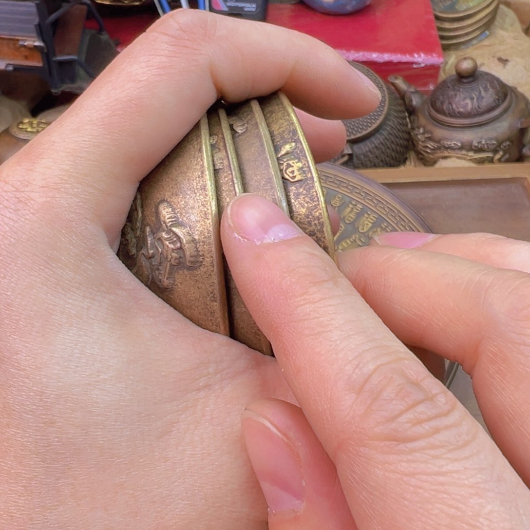 紫金风磨铜福禄寿禧