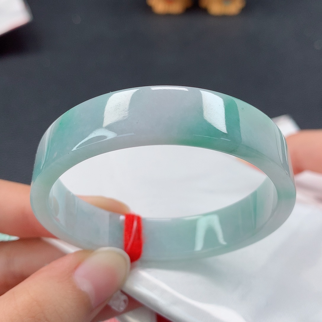 翡翠手镯未镶嵌方镯51 翡翠手镯32