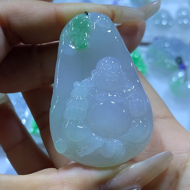 翡翠未镶嵌颈饰天然翡翠A货吊坠