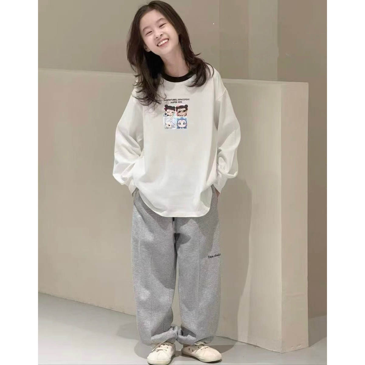 【现货】2025春卡通魔丸哪吒圆领打底衫 D258 258 R Q