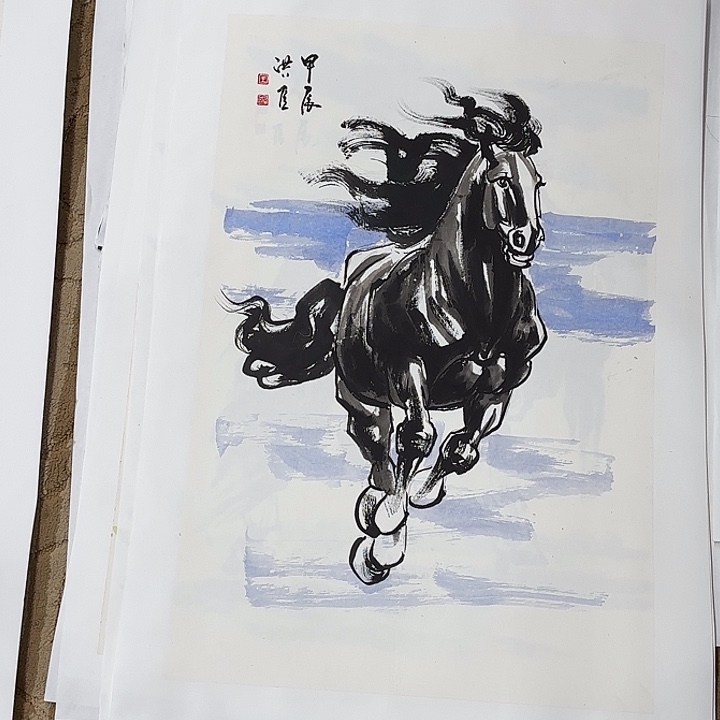 国画花鸟的翅膀和羽毛的70.45