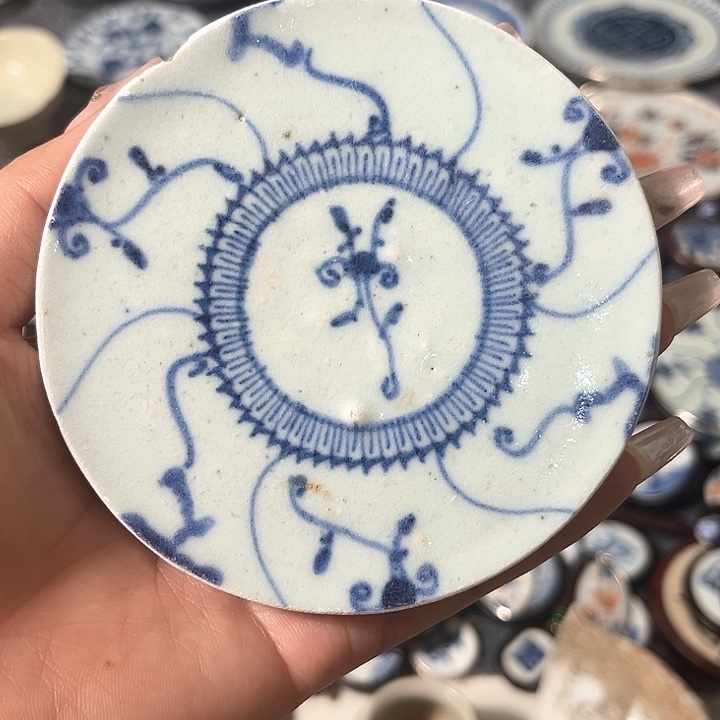 瓷片瓷片茶托喝茶非常不错